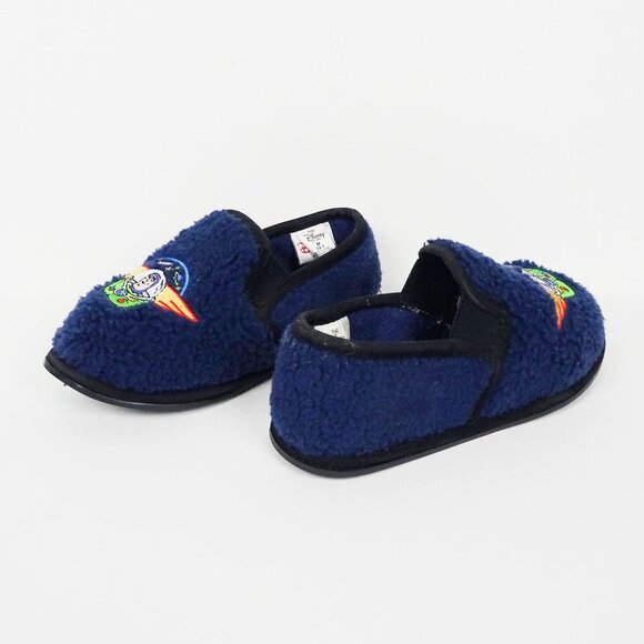 The Disney Store Toy Story Buzz Lightyear Sherpa Fleece Slippers Kids 13 1 Shoe - Picture 1 of 7